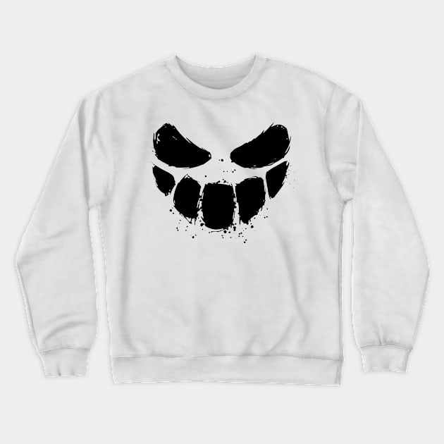 Scary Face Halloween Crewneck Sweatshirt by Mr.Speak